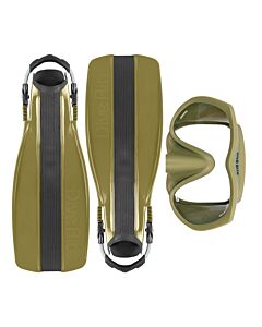 Dive Rite ES155 UltraClear Frameless Mask - Olive Green
