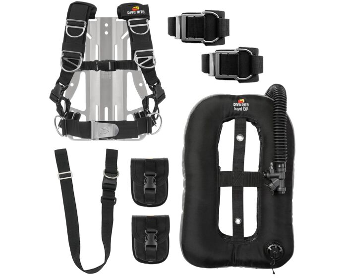 DR TransPlate Package w/ XT Light Backplate, Travel EXP Wing, 8 lb Travel Weight System, 1.5-in Crotch Strap and DGX Tank Straps