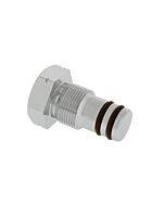 DGX Modular Valve Plug, Notched (Reverse Threads)