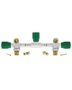 DGX Premium O2 Dual-Outlet Manifold w/Isolator