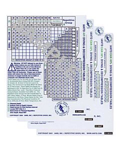 Set of Four Nitrox Dive Tables (3901/3905/3907/3818)