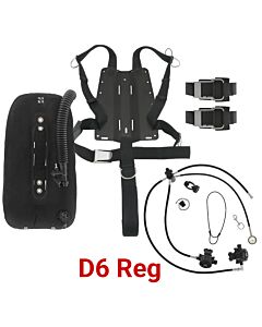 DGX Gears Singles Harness, Wing, and D6 Reg Package with Your Choice of  Backplate