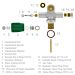 DGX Premium O2 Valve Individual Parts Diagram