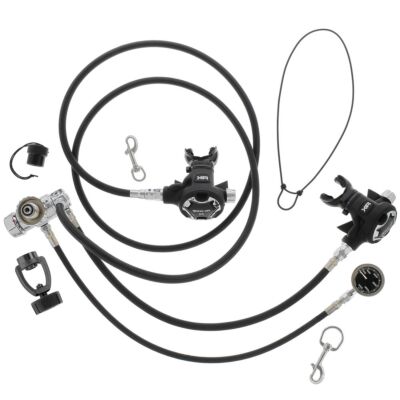 XR Single Tank Reg Package w/ 84-Inch Braided Flex Hose and Black Gauge Medium PSI SPG