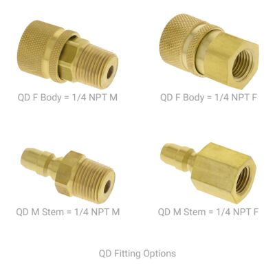 Quick-Disconnect Couplings = 1/4-inch NPT | Dive Gear Express®